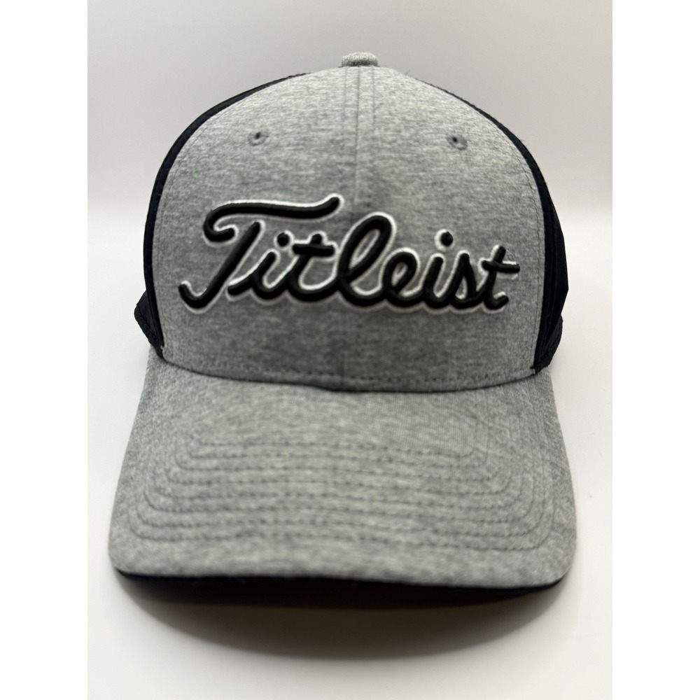 Titleist Hat Mens Adjustable Gray Strap Baseball Cap Sport Golf Gear Accessory